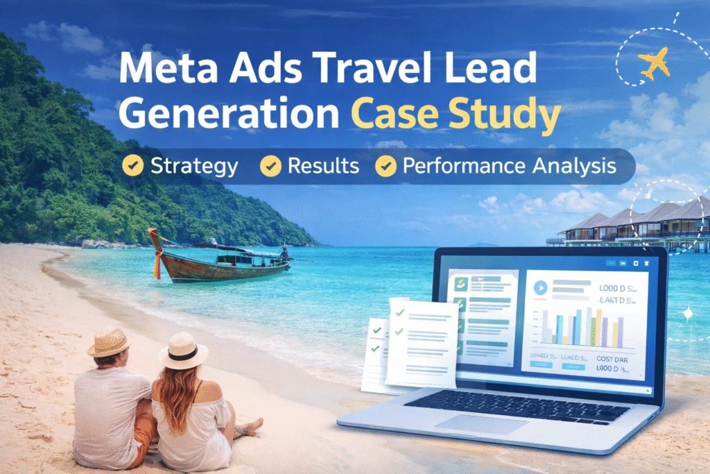 Meta Ads travel lead generation case study campaign results and strategy analysis